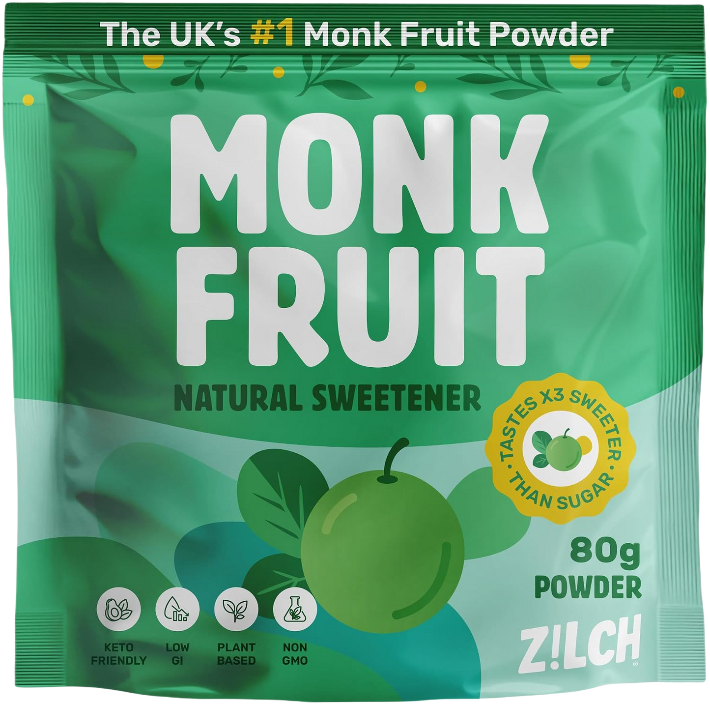 Zilch Monk Fruit Natural Sweetener Powder