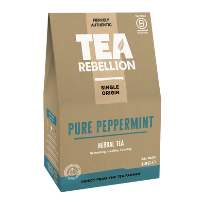 Pure Peppermint - 12 Bio Bags in compostable wrapper
