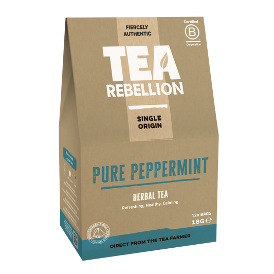 Pure Peppermint - 12 Bio Bags in compostable wrapper
