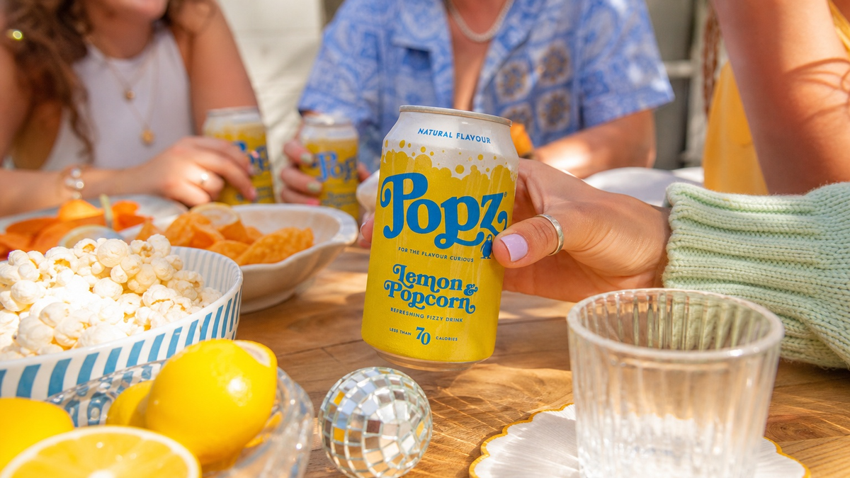 Lemon Popcorn Fizzy Drink (12 cans)
