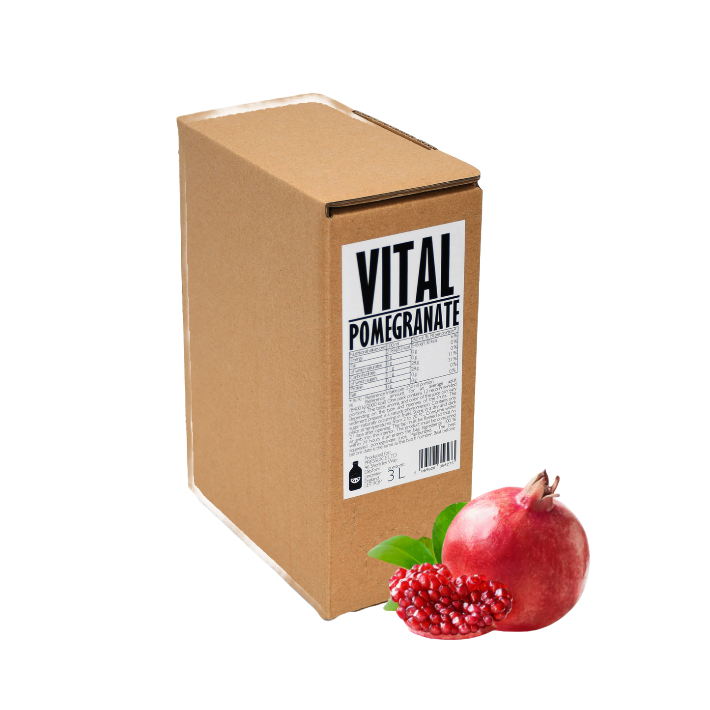 Pomegranate Juice 100% 3L Bag-in-Box
