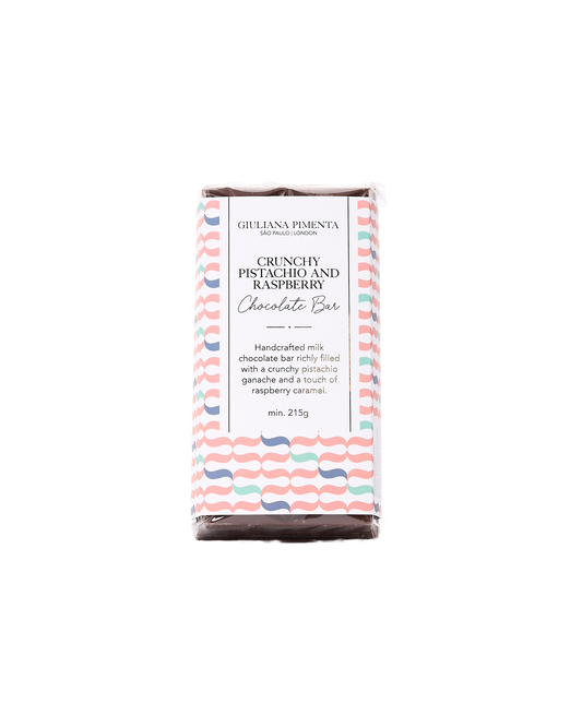 Crunchy Pistachio And Raspberry Chocolate Bar