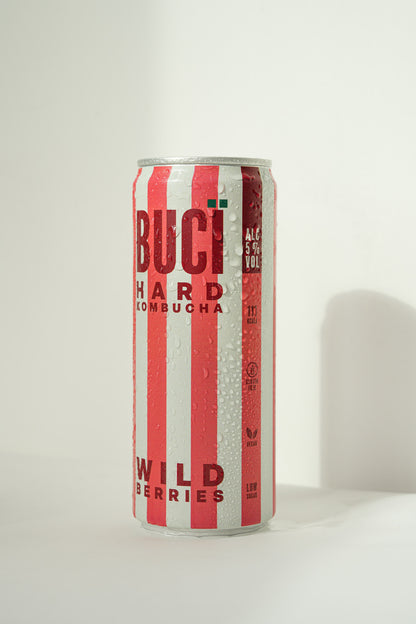 Wild Berries Hard Kombucha - 12 x 330ml Cans - 5% ABV