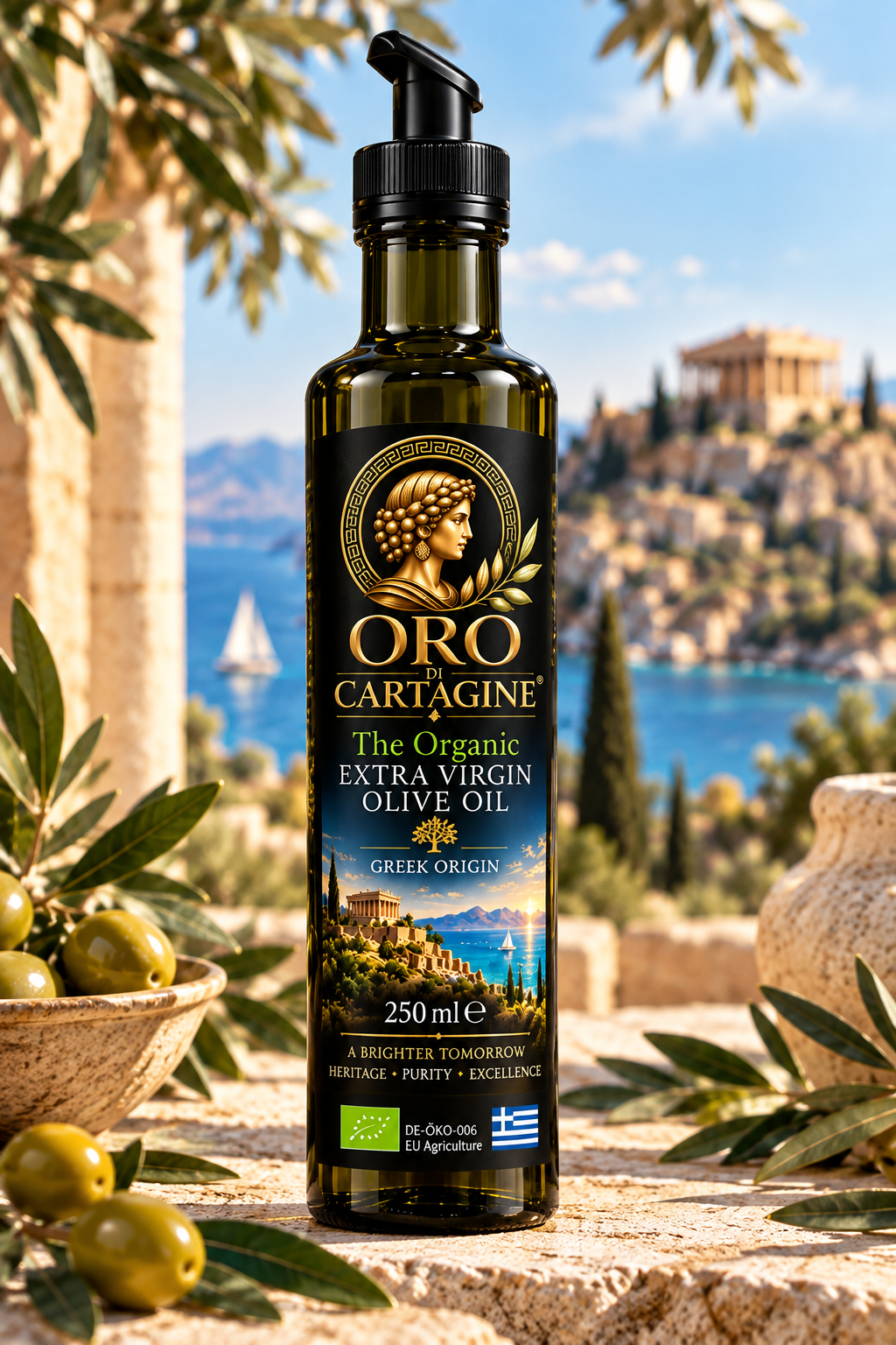 Oro Di Cartagine – The Organic Extra Virgin Olive Oil – 250 ml