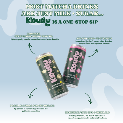 Kloudy Matcha Variety Pack - Healthy Matcha Energy Dirnk