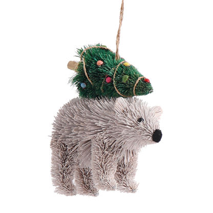 Bristle Polar Bear Decoration