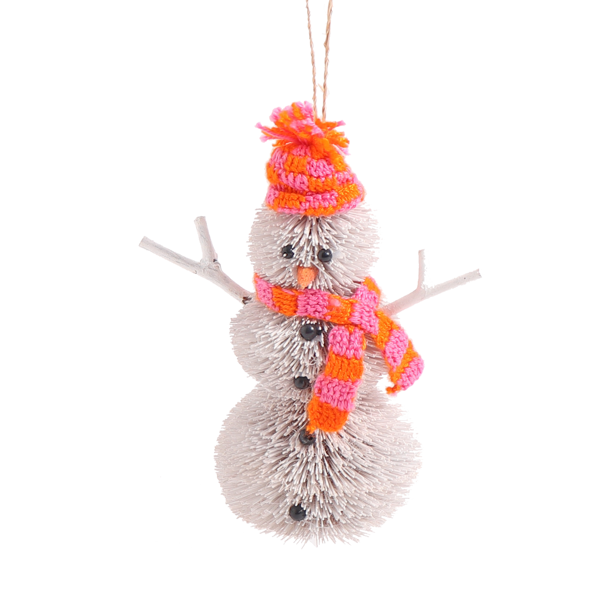 Bristle Snowman Decoration