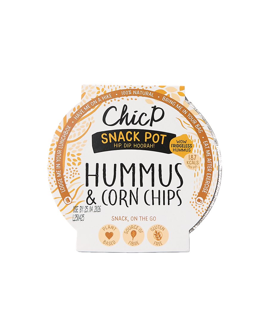 Hummus & Corn Chips Snack Pot