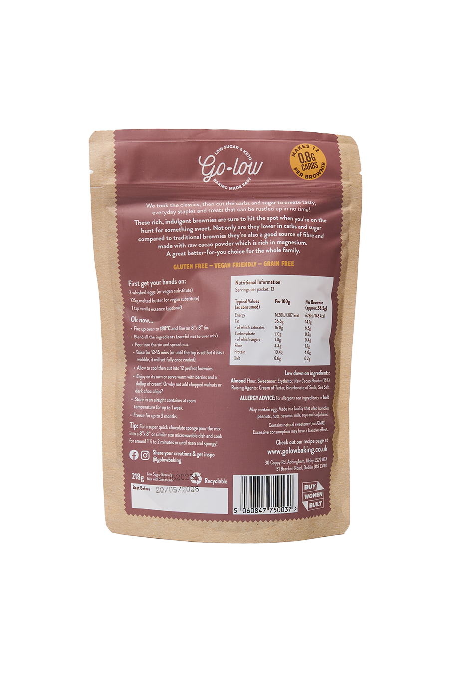 Keto Chocolate Brownie Mix