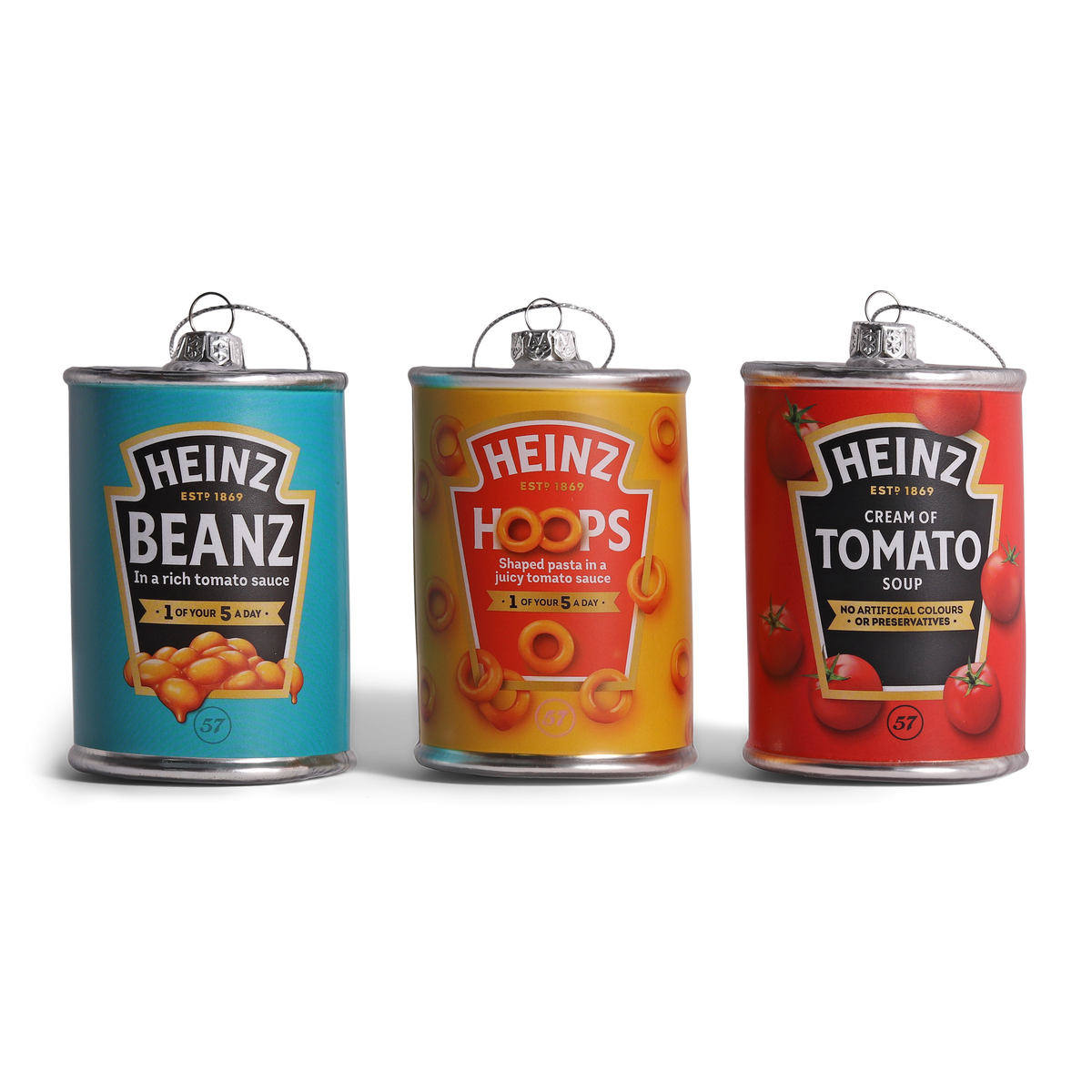 Heinz Spaghetti Hoops Glass Decoration