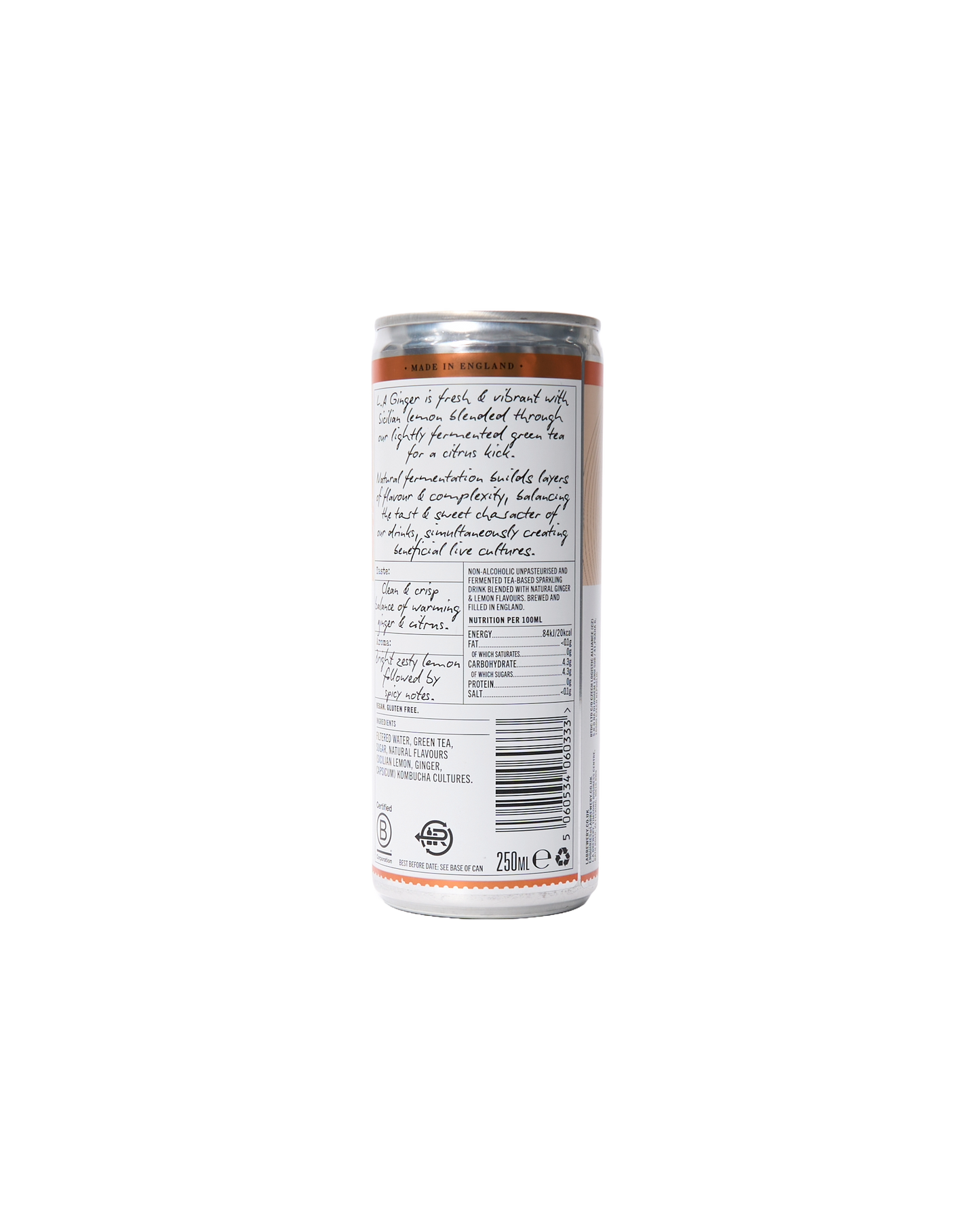 Non-Alcoholic Sparkling Ginger (250ml)