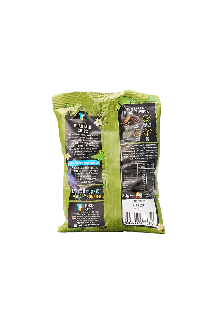 Quimbaya Lime Plantain Crisps