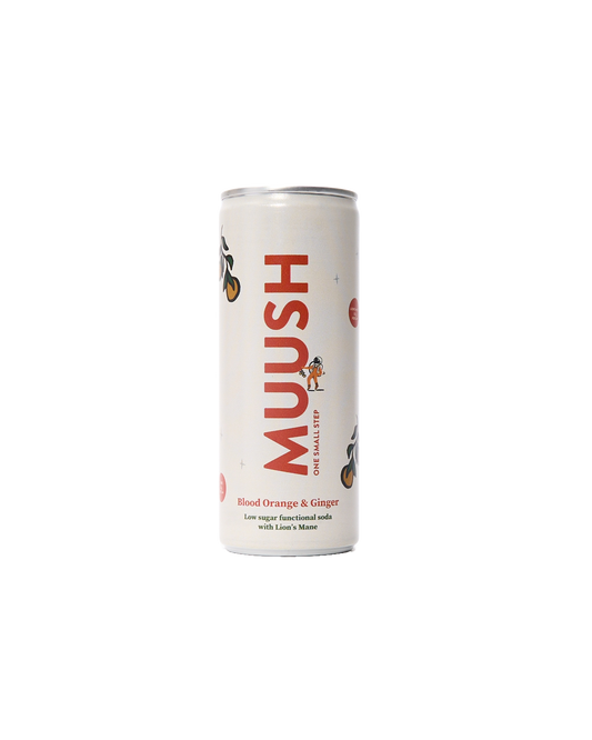 Blood Orange & Ginger Lion's Mane Soda (250ml)