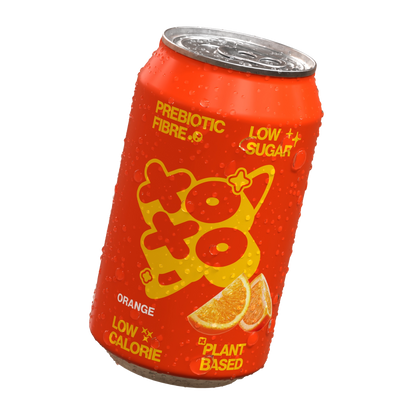XOXO Soda Sparkling Orange  Prebiotic Soda 330ml Can