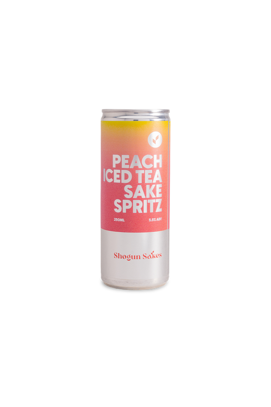 Peach Iced Tea Sake Spritz Cocktail