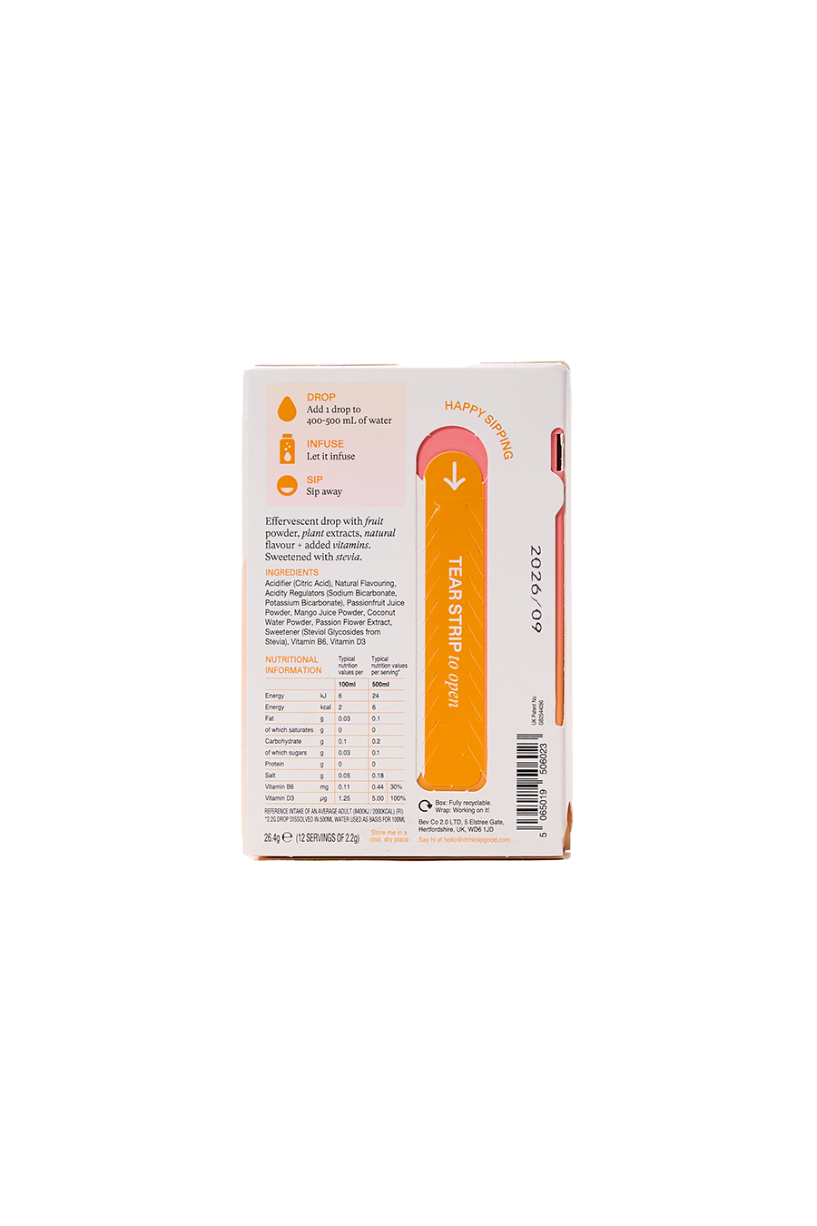 Coconut, Mango & Passionflower Hydration Drops