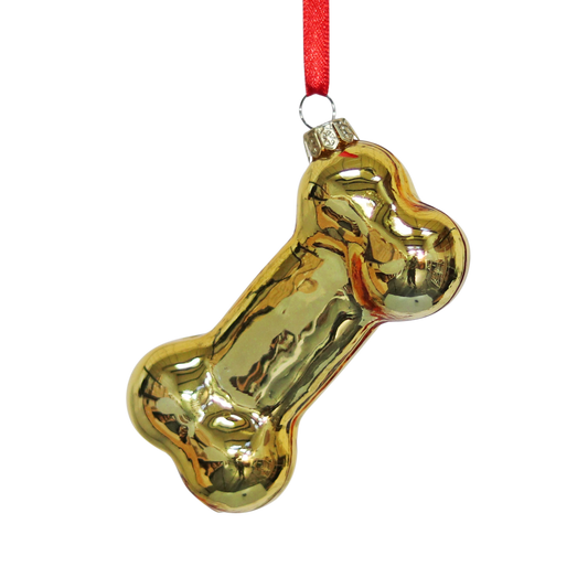 Dog Bone Decoration, Gold