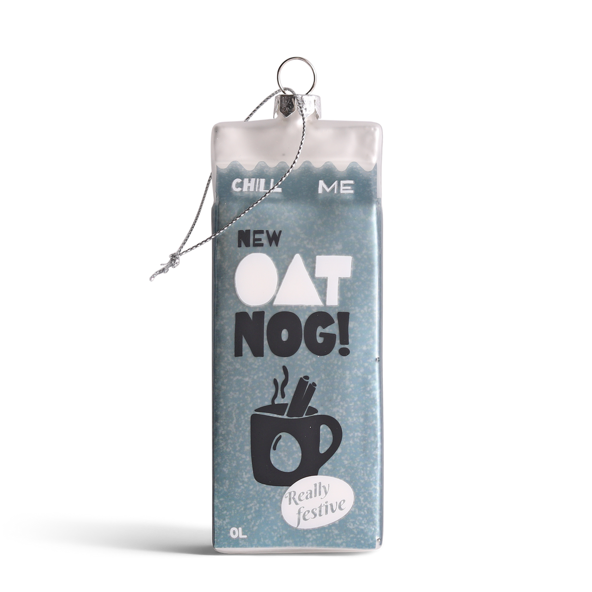 Oat Nog Glass Decoration