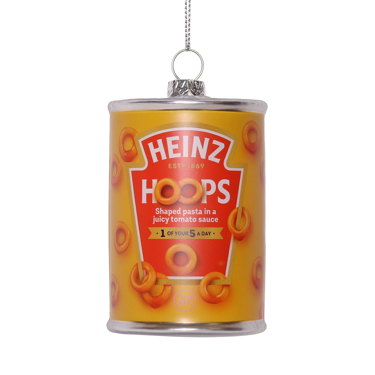 Heinz Spaghetti Hoops Glass Decoration