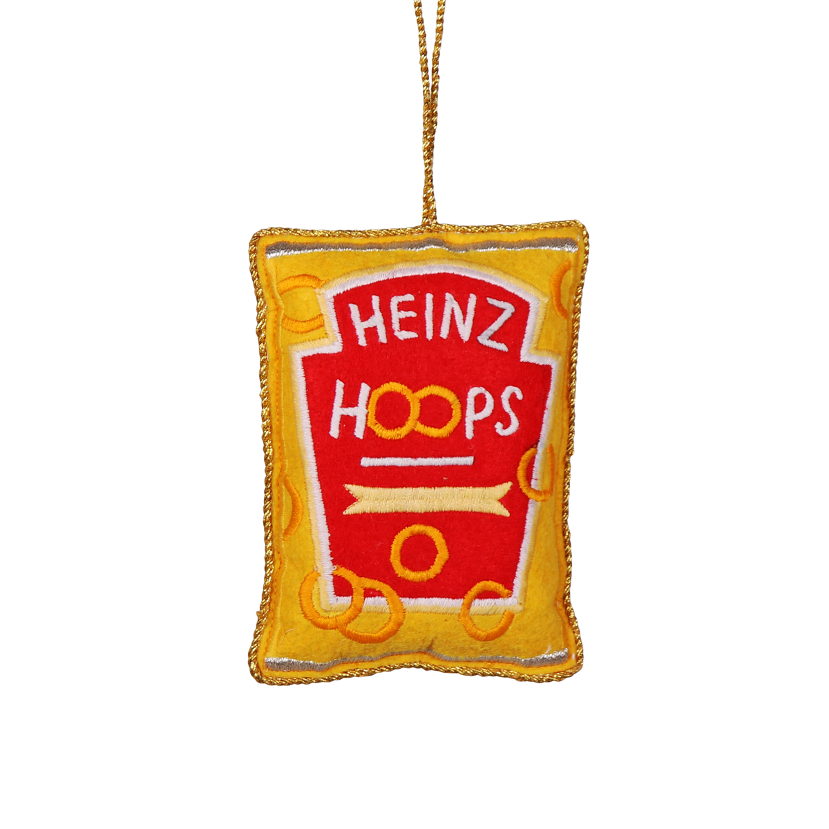Heinz Spaghetti Hoops Embroidered Decoration