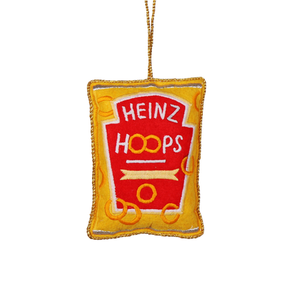 Heinz Spaghetti Hoops Embroidered Decoration