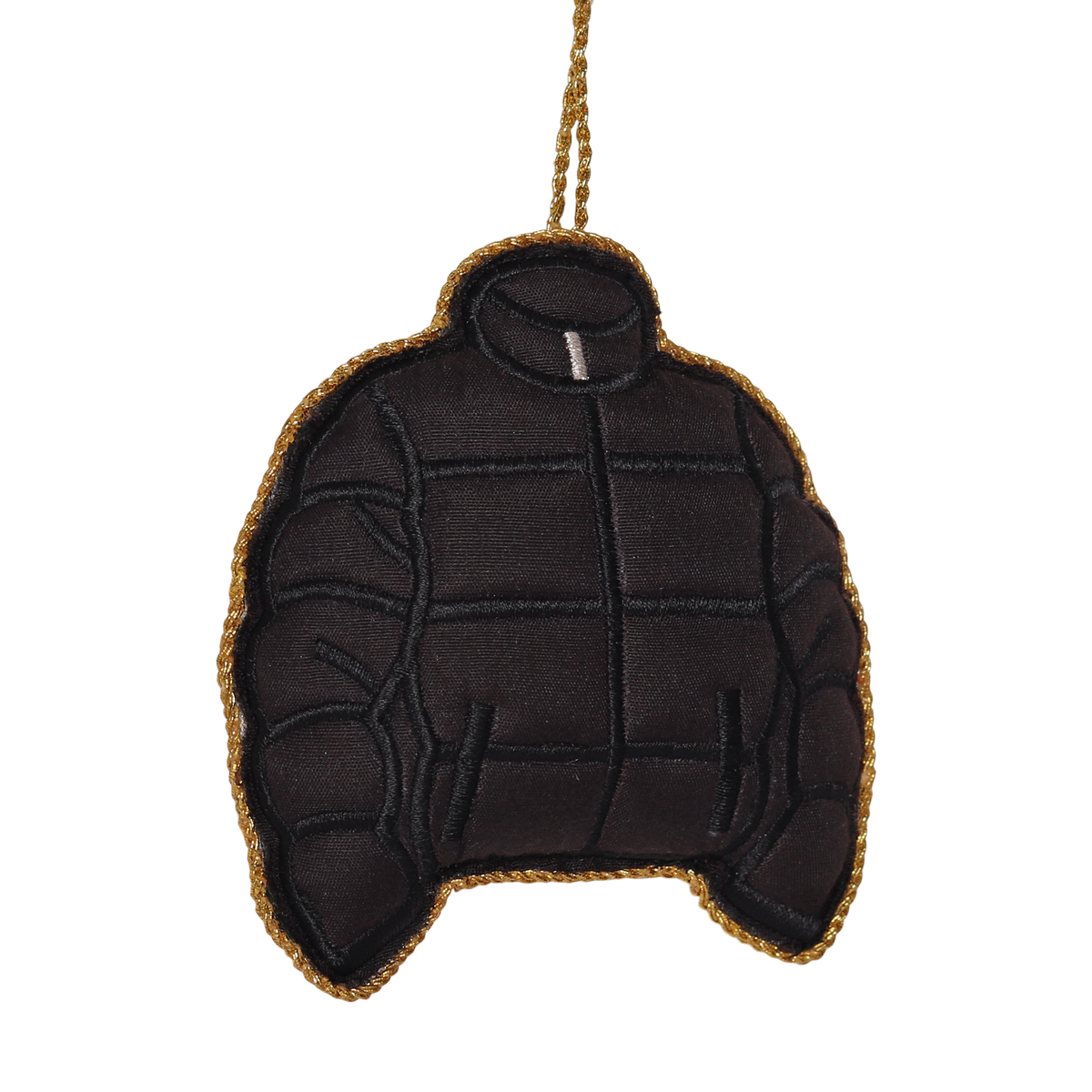 Puffer Jacket Embroidered Decoration