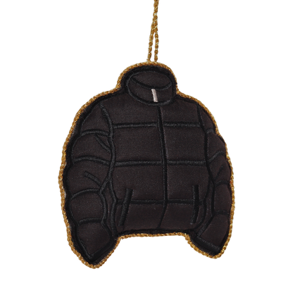 Puffer Jacket Embroidered Decoration