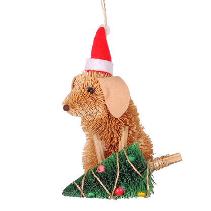 Bristle Golden Retriever Decoration