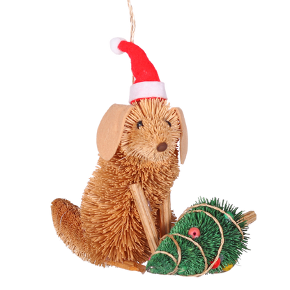 Bristle Golden Retriever Decoration