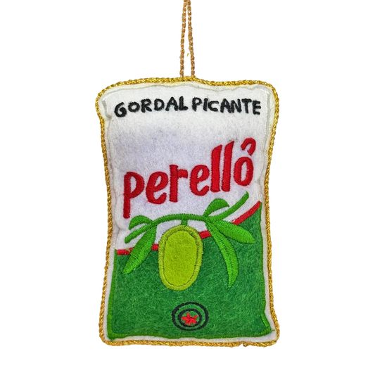 Perelló Olives Embroidered Decoration