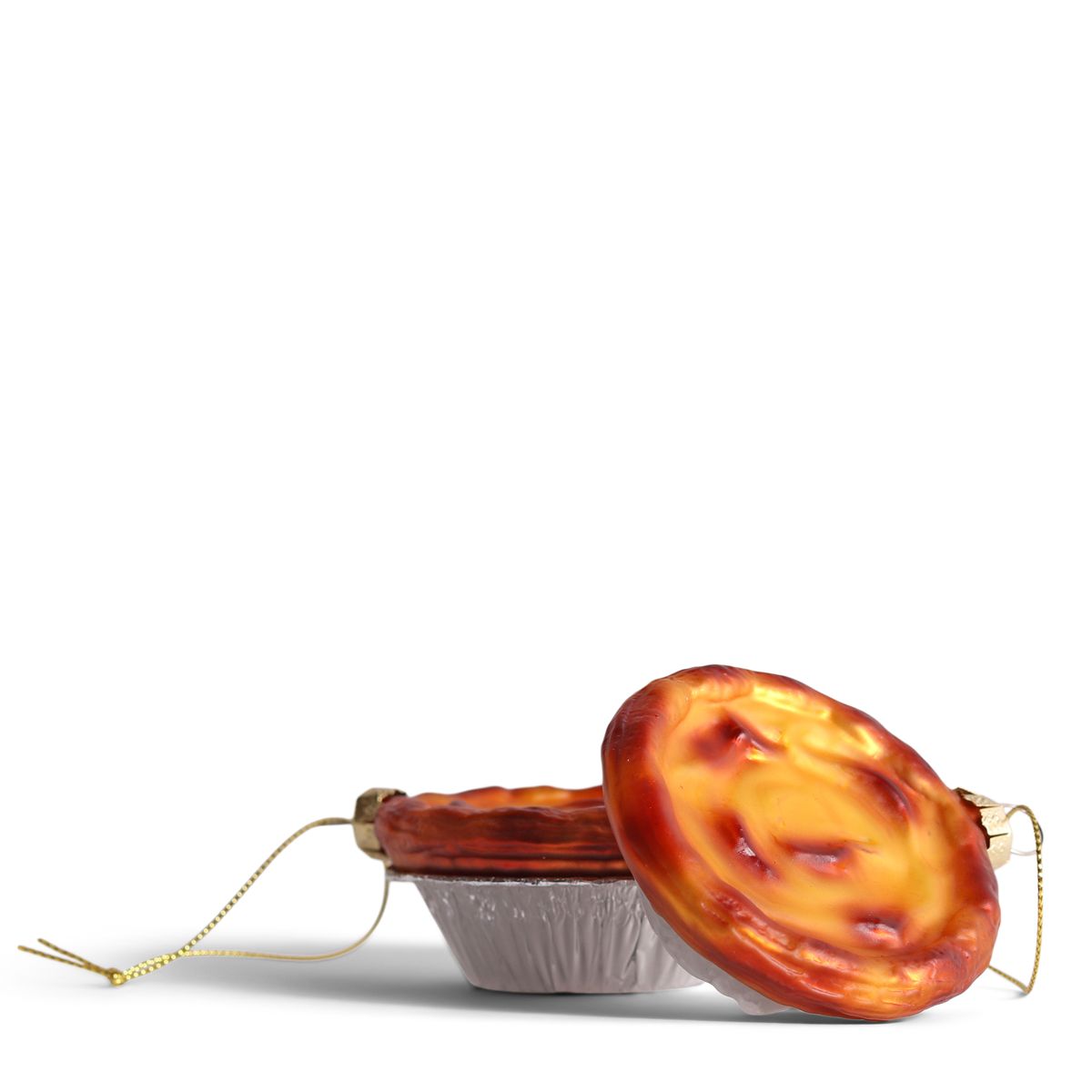 Pastel De Nata Glass Decoration
