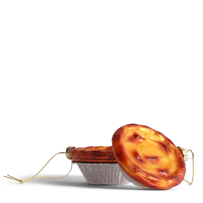 Pastel De Nata Glass Decoration