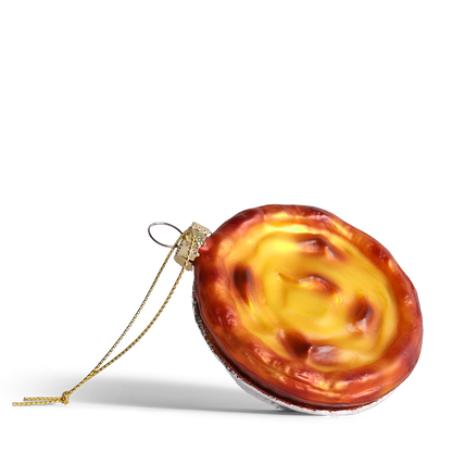 Pastel De Nata Glass Decoration