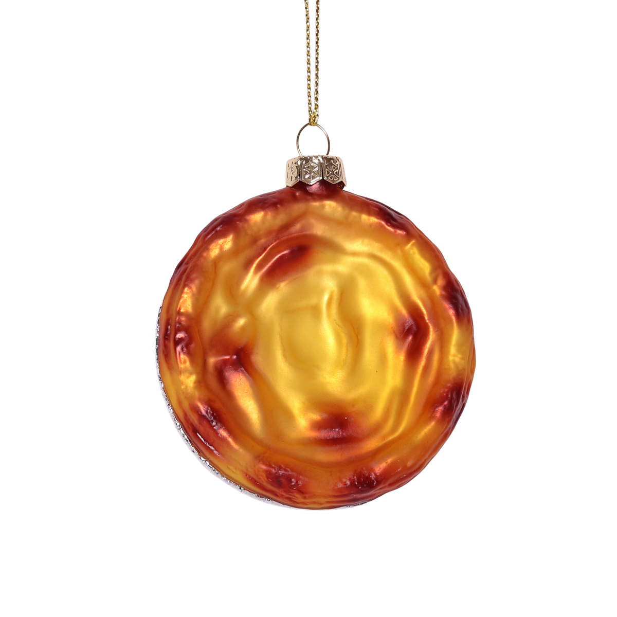 Pastel De Nata Glass Decoration