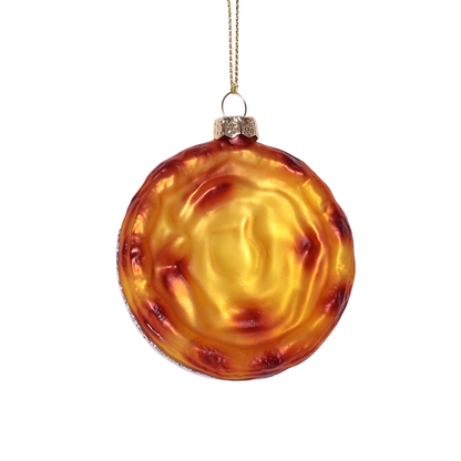 Pastel De Nata Glass Decoration