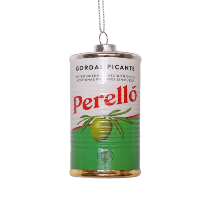Perelló Gordal Picante Olives Glass Decoration