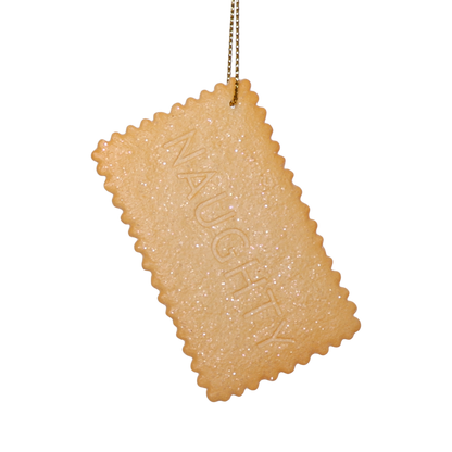 (Naughty) Nice Biscuit Resin Decoration