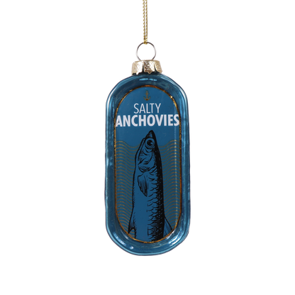 Anchovies Tin Glass Decoration