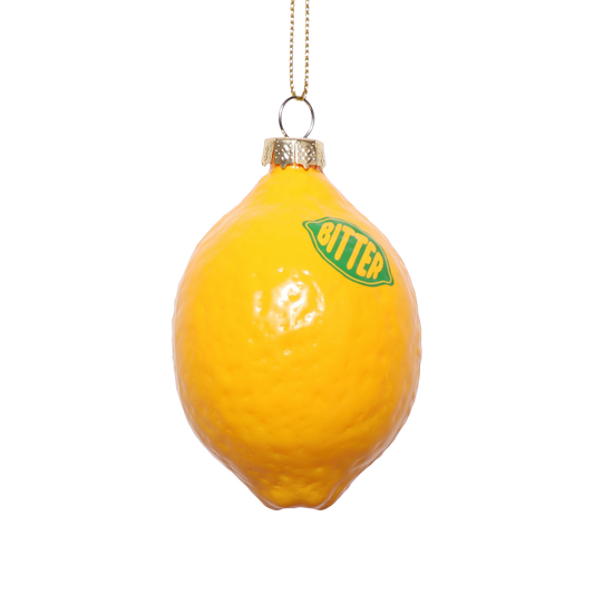 Bitter Lemon Glass Decoration