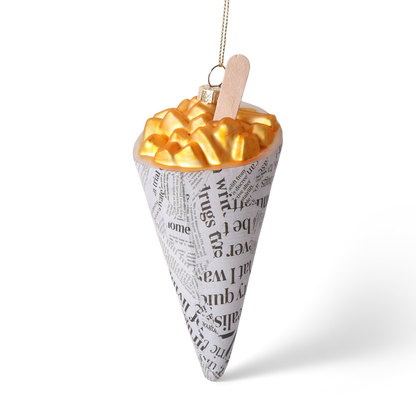 Cone of Chips Glass Decoration