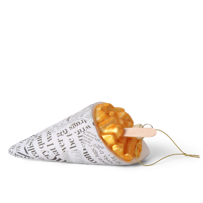 Cone of Chips Glass Decoration