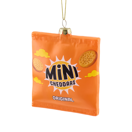 Mini Cheddar Packet Glass Decoration