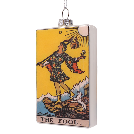 The Fool Tarot Card Glass Decoration