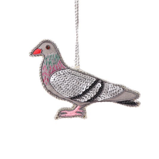 Pigeon Embroidered Decoration