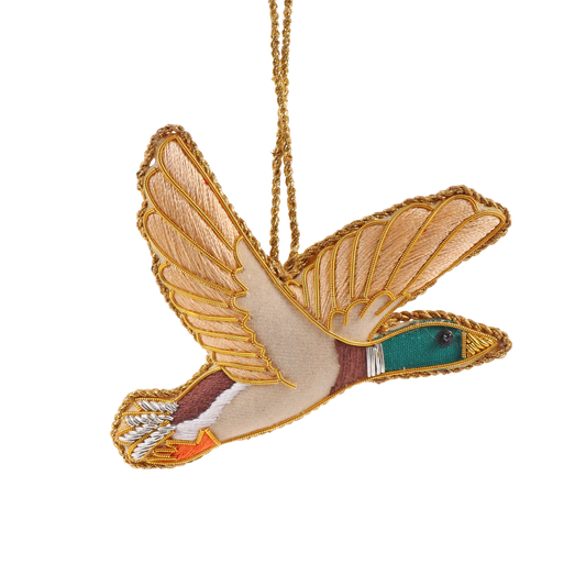 Flying Duck Embroidered Decoration