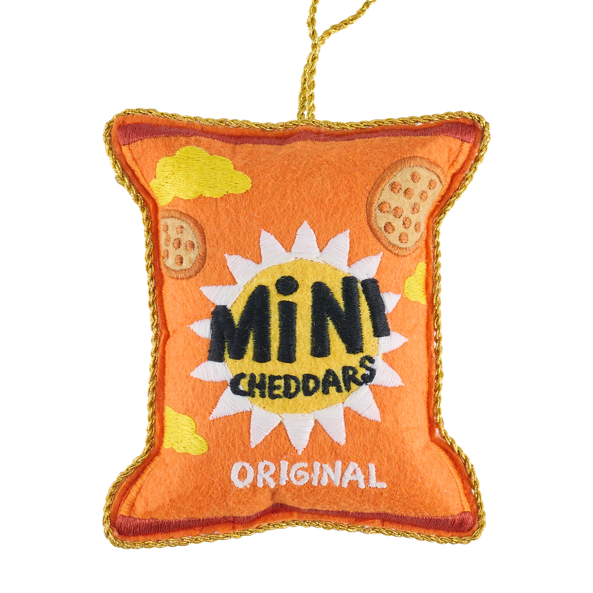 Mini Cheddar Packet Embroidered Decoration