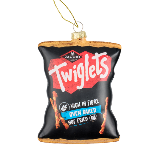 Twiglets Packet Glass Decoration