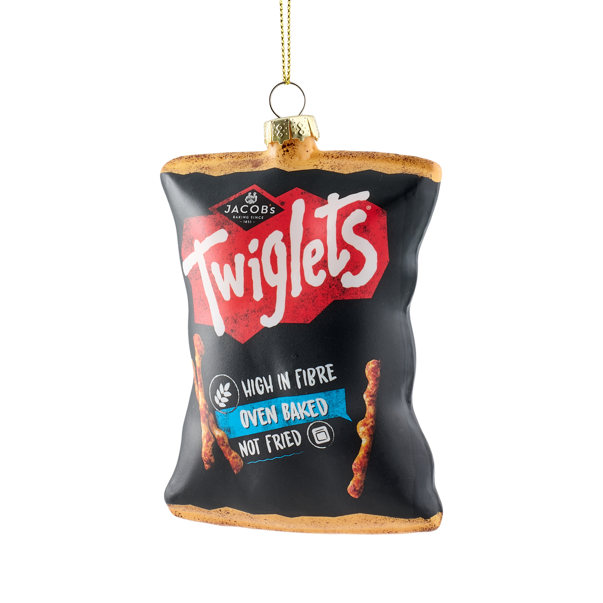 Twiglets Packet Glass Decoration