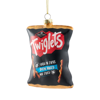 Twiglets Packet Glass Decoration