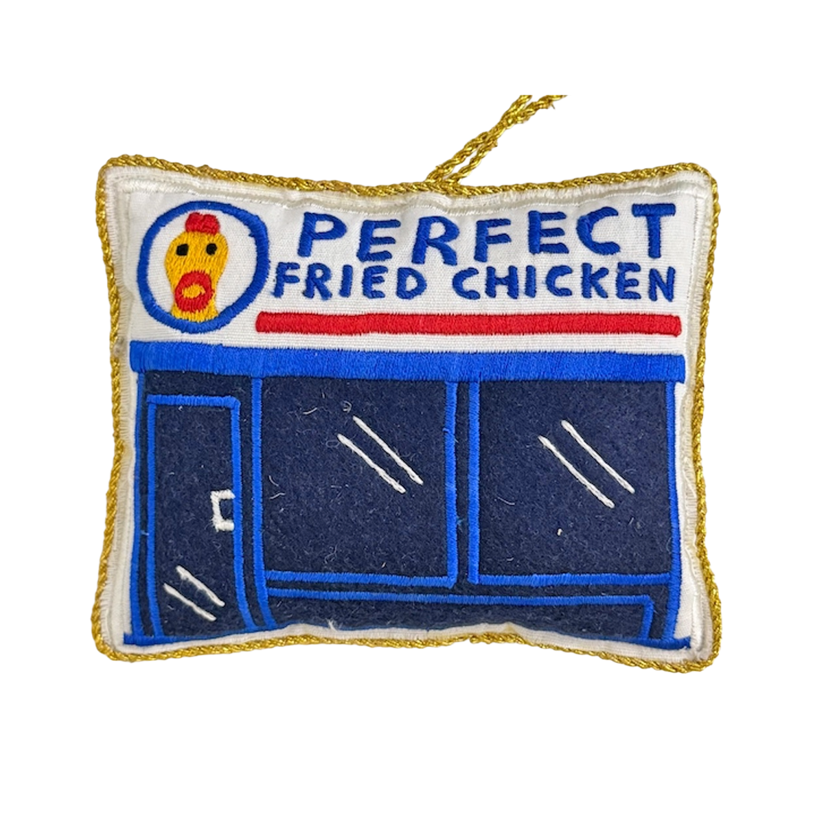 Takeaway Shop Embroidered Decoration, Chicken